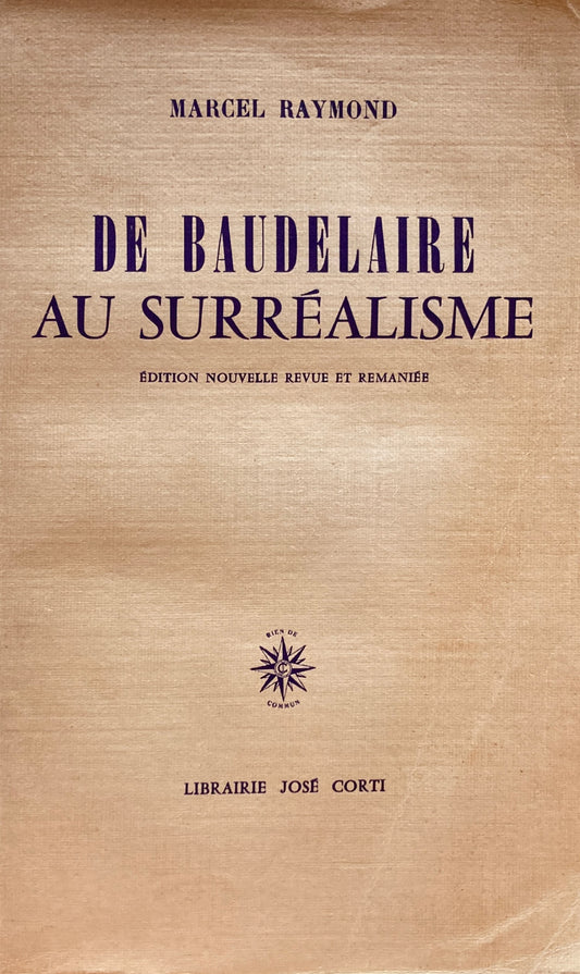 De Baudelaire au Surréalisme　Rarcel raymond　マルセル・レイモン