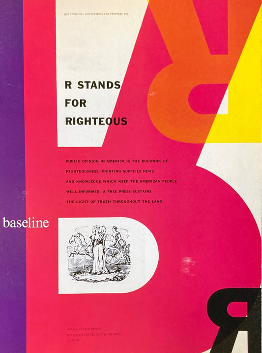 Baseline Magazine #11 Bradbury Thomson Issue　International Typographics Journa