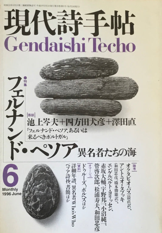 現代詩手帖　1996年6月号　フェルナンド・ペソア