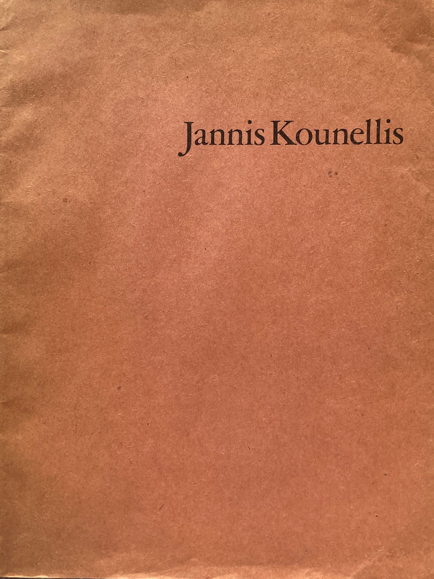 Jannis Kounellis　1981　ヤニス・クネリス