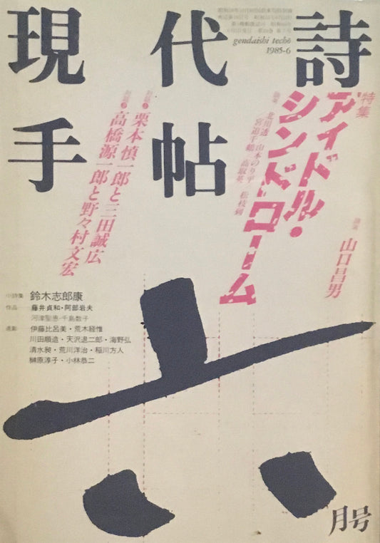 現代詩手帖　1985年6月号　アイドル・シンドローム　