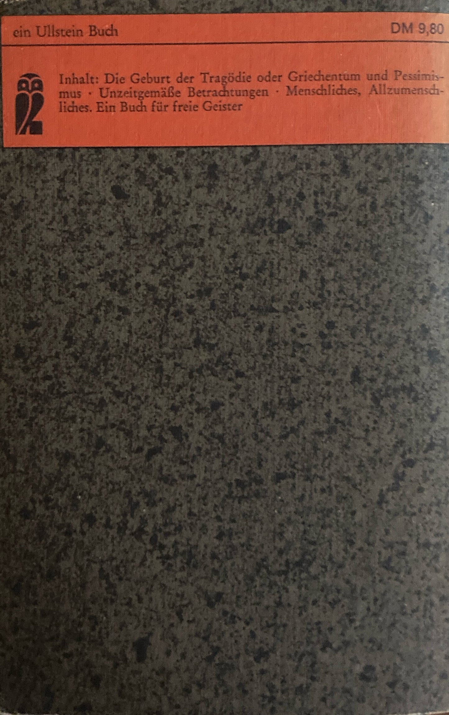 Friedrich Nietzsche Werke I~V　5冊セット　ドイツ語版