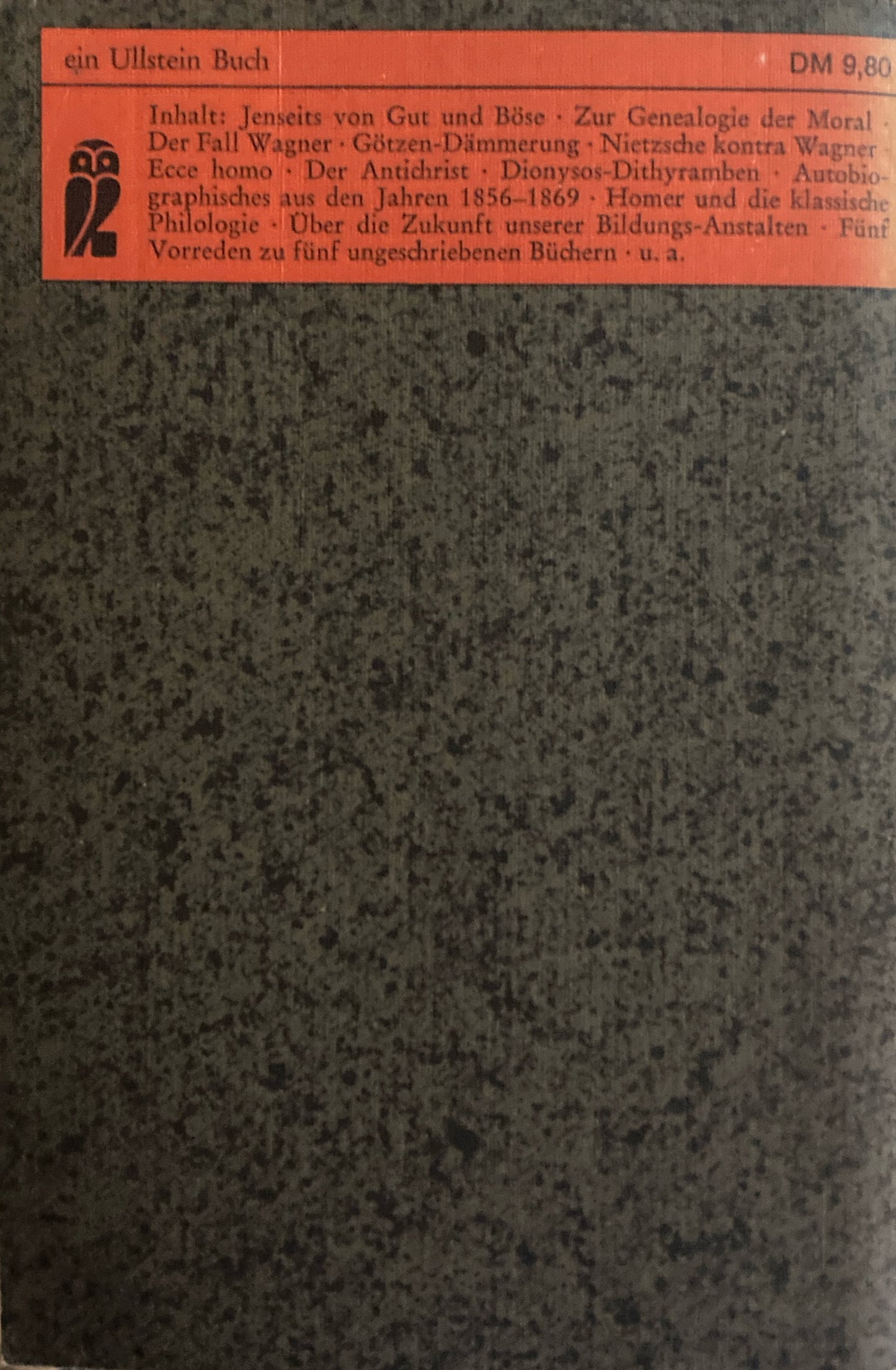 Friedrich Nietzsche Werke I~V　5冊セット　ドイツ語版