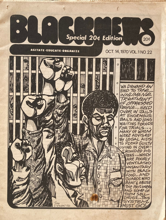 Black News Vol. 1, No. 22, Oct.14,1970　Special 20c edition