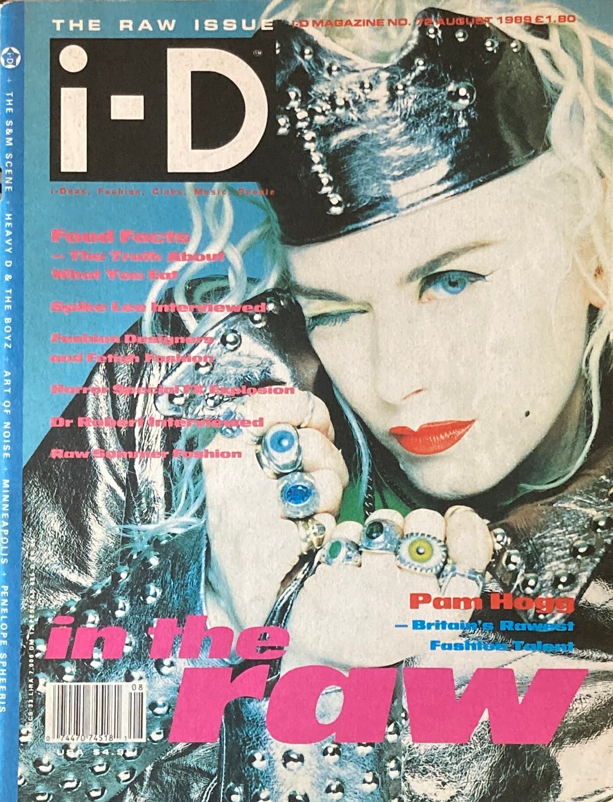 i-D magazine no.72 august 1989