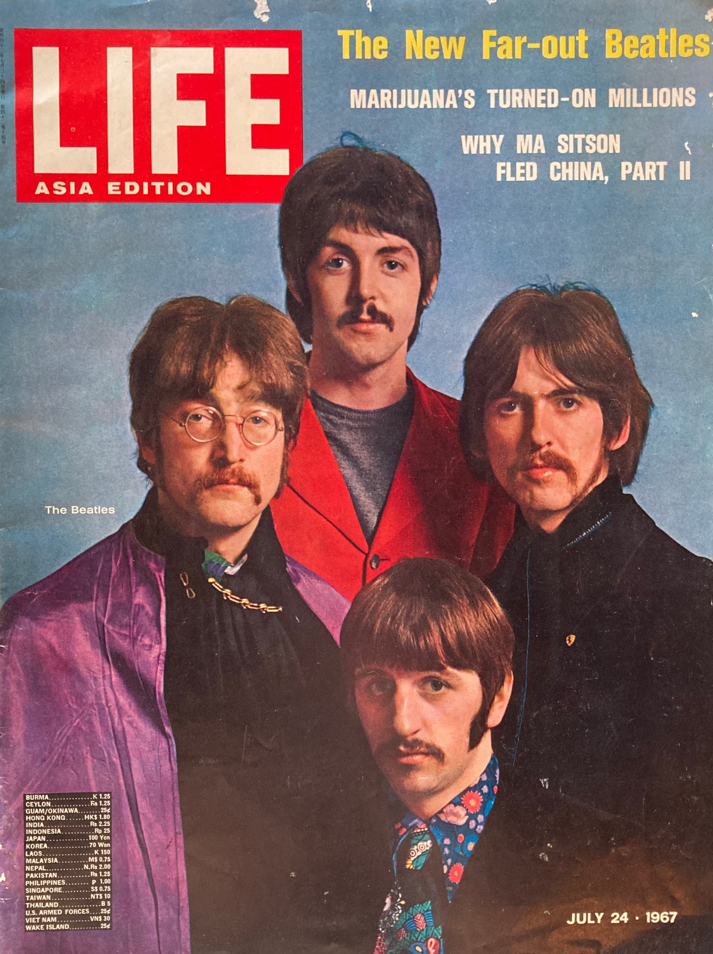 LIFE ASIA EDITION　July 24 1967　The New Far-out Beatles