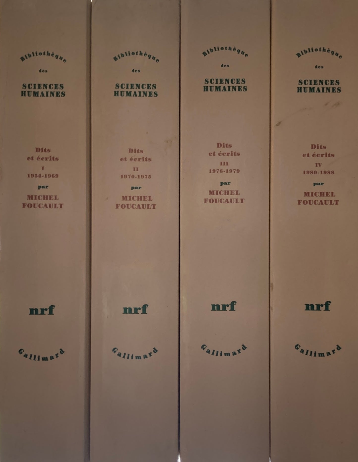Dits et écrits, 1954-1988.Volume 1-4　4冊セット　Michel Foucault 　ミシェル・フーコー