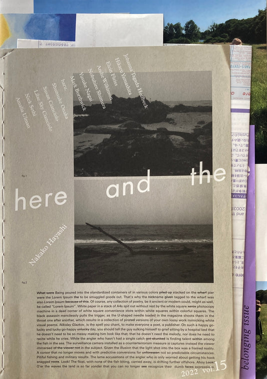 here and there 2022 vol.15　belonging issue