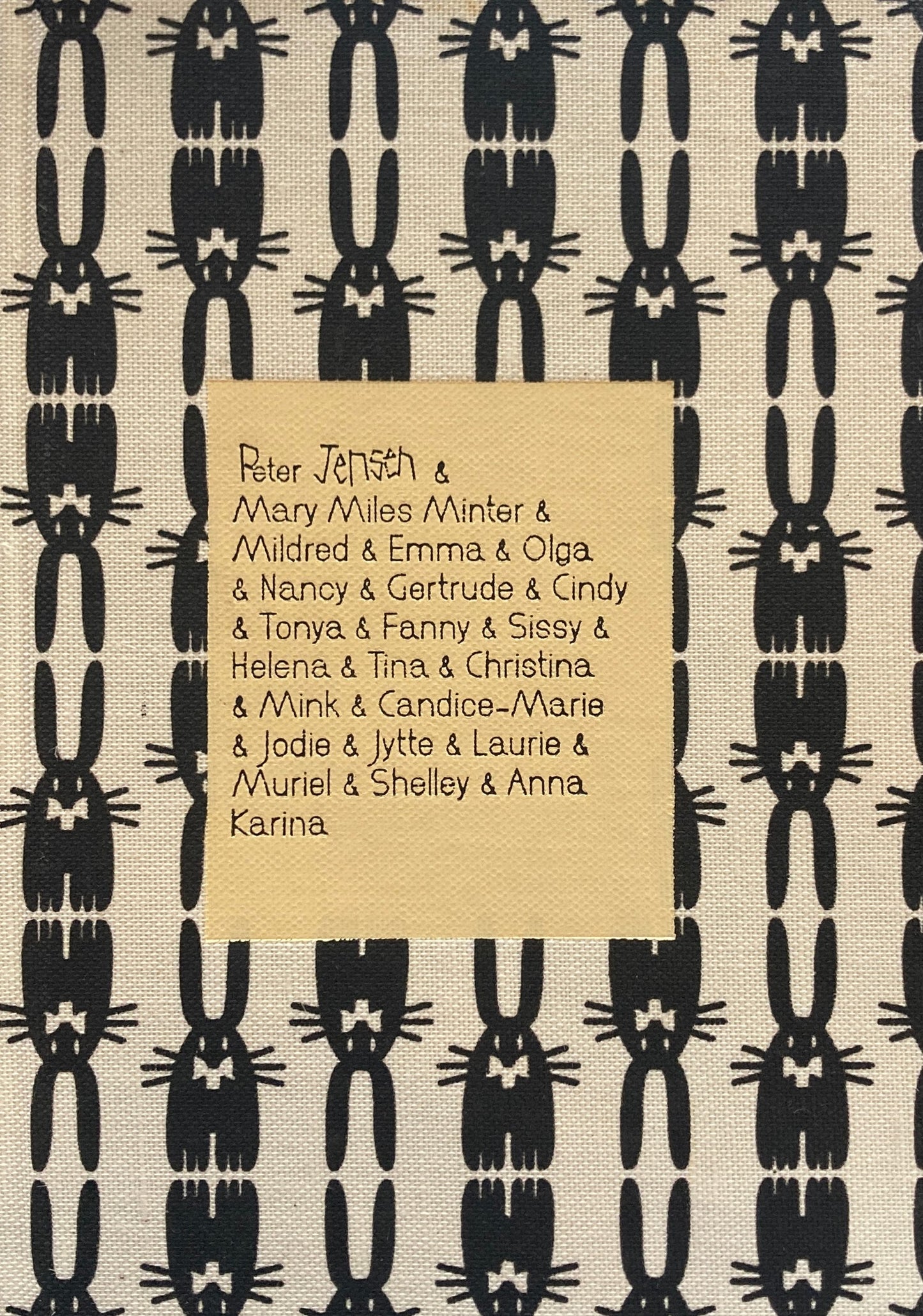 Peter Jensen & Mary Miles Minter & Mildred & Emma & Olga & Nancy & Gertrude & Cindy & Tonya & Fanny & Sissy & Helena & Tina & Christina & Mink & Candice-Marie & Jodie & Jytte & Laurie & Muriel & Shelley & Anna Karina　ピーター・イェンセン