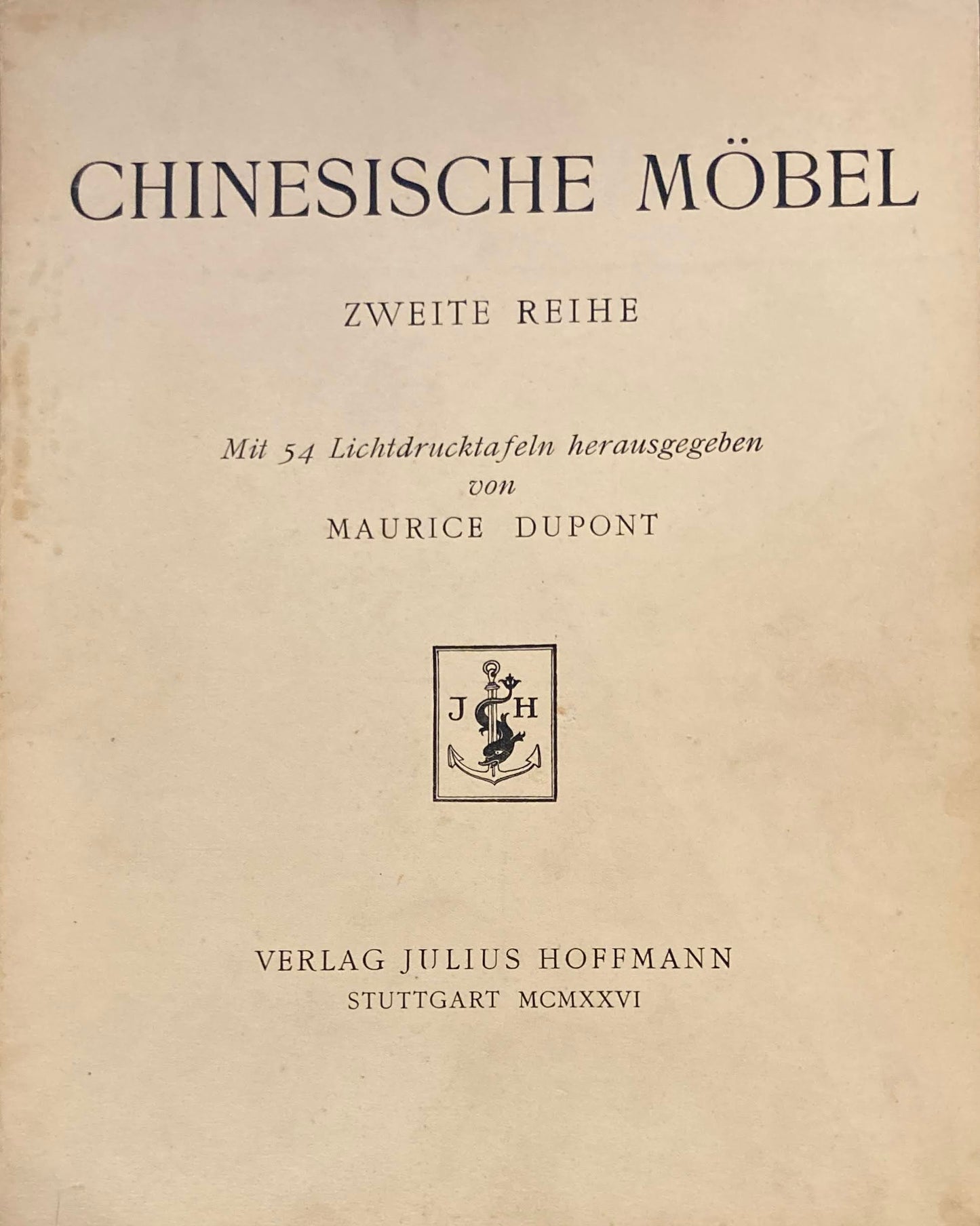 chinesische möbel zweite reihe  Maurice Dupont