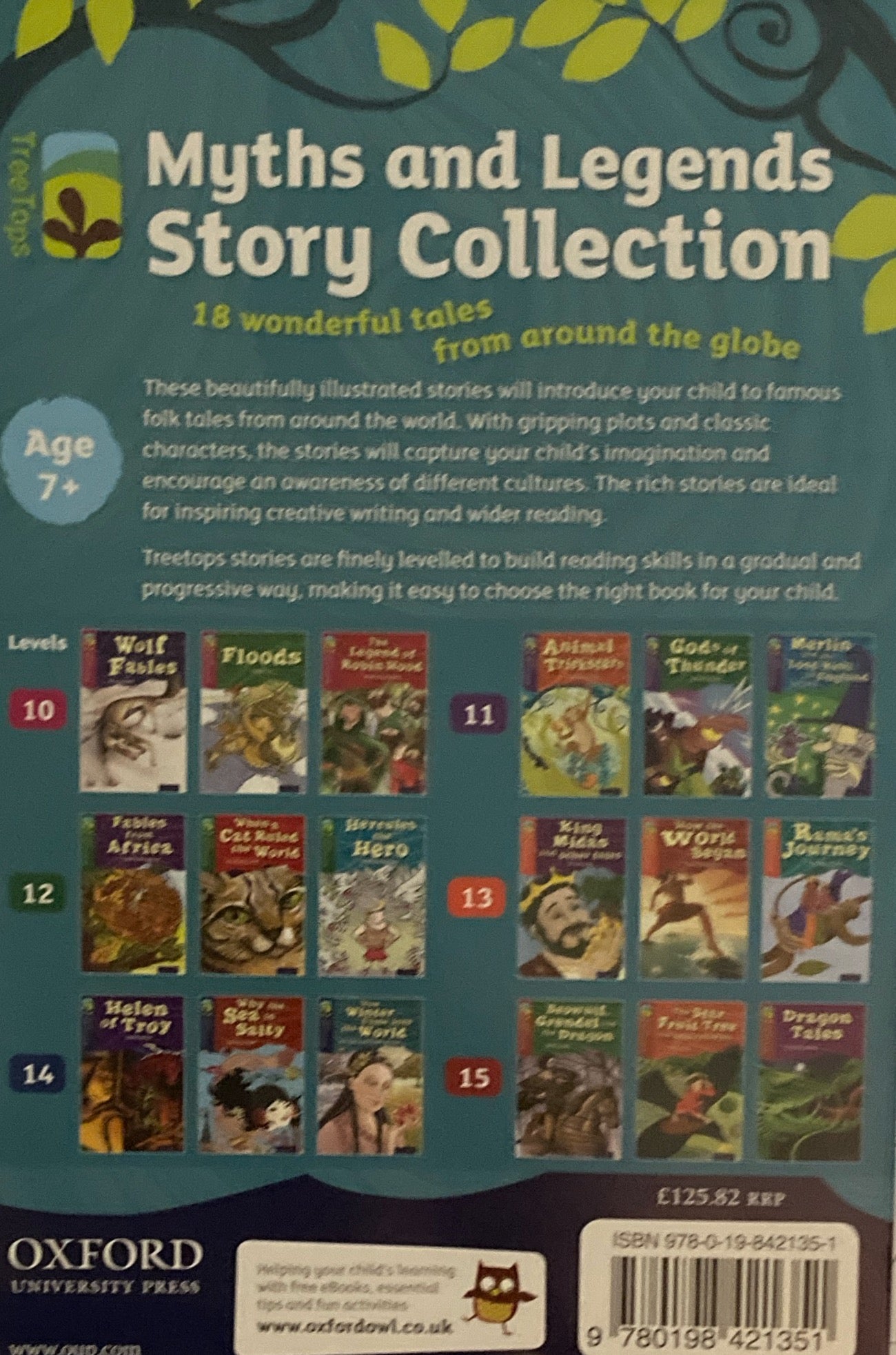 Oxford Reading TreeTops Myths and Legends Series 18 Books Set Collection　
