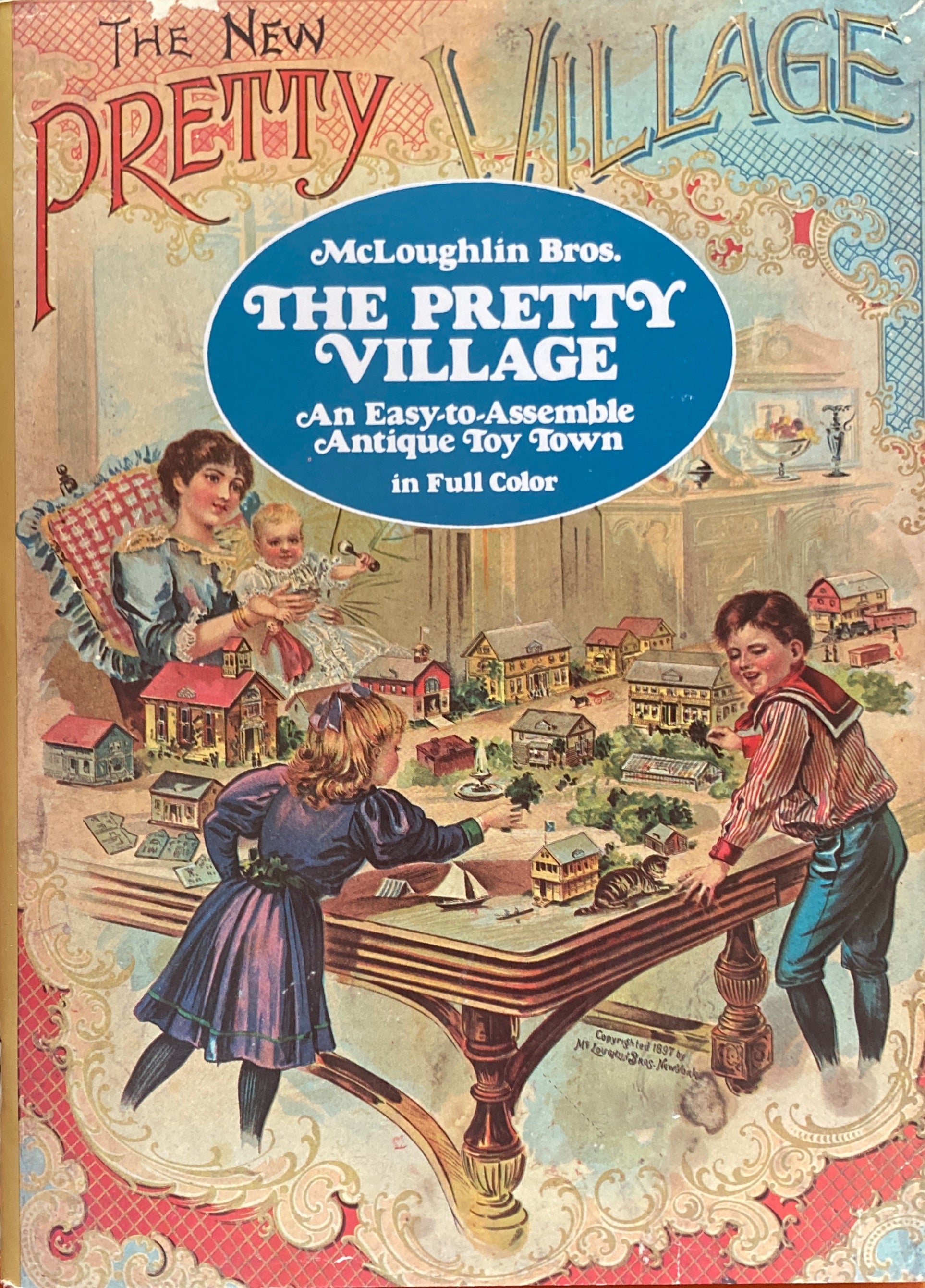 The Pretty Village　An Easy-to-Assemble Antique Toy Town in Full Color 　Dover