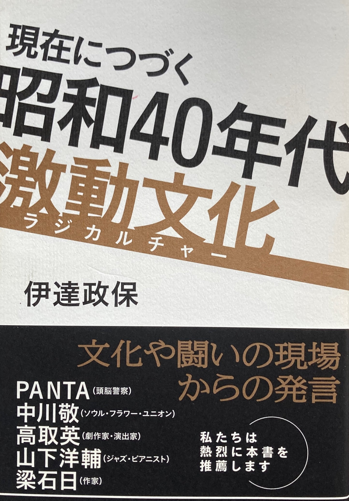現在につづく　昭和40年代激動文化　ラジカルチャー　伊達政保