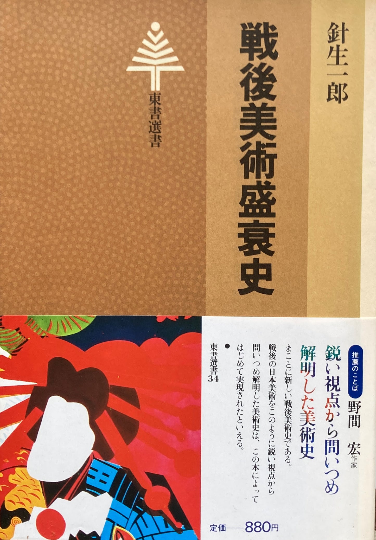 戦後美術盛衰史　針生一郎　東書選書34