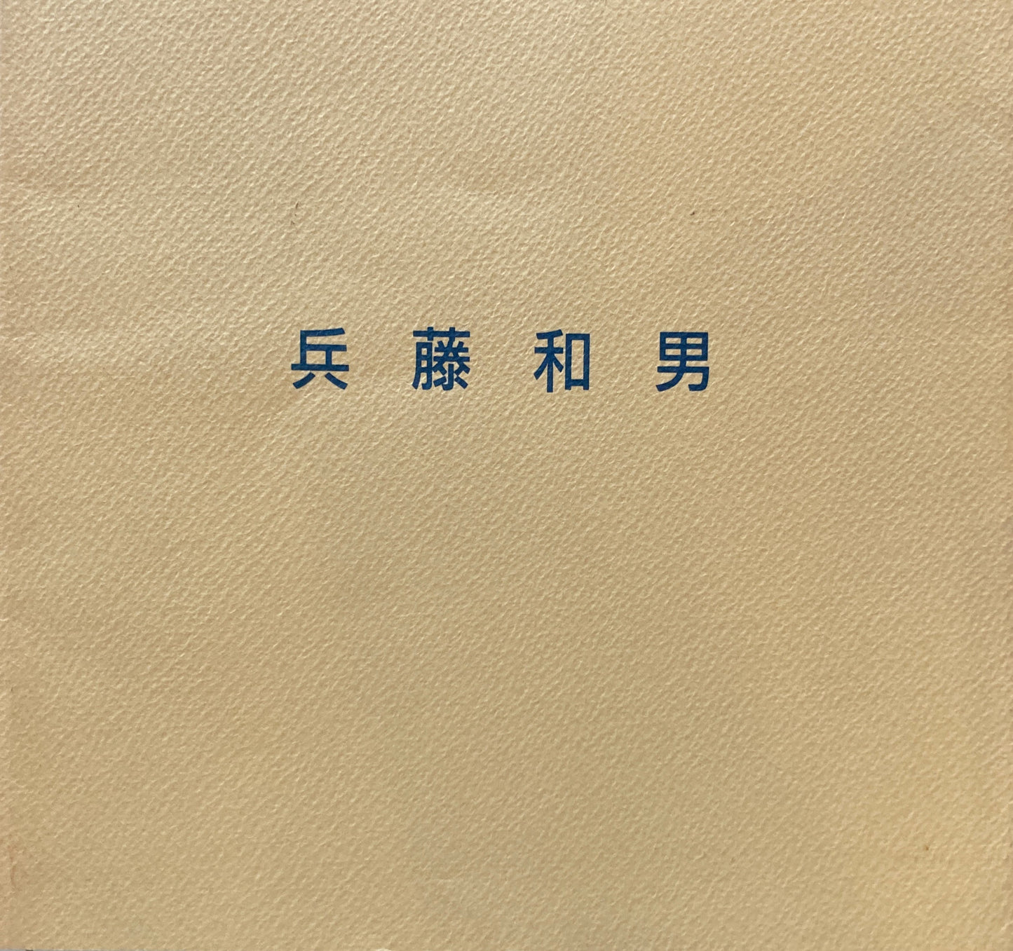 兵藤和男展　1990