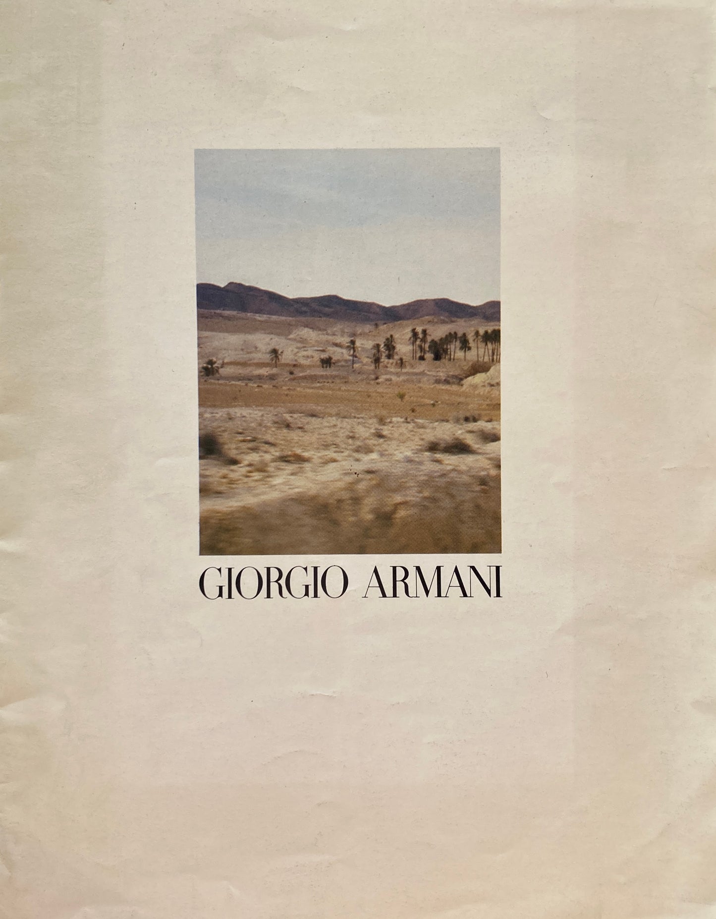 Giorgio Armani　collezione primavera estate1989