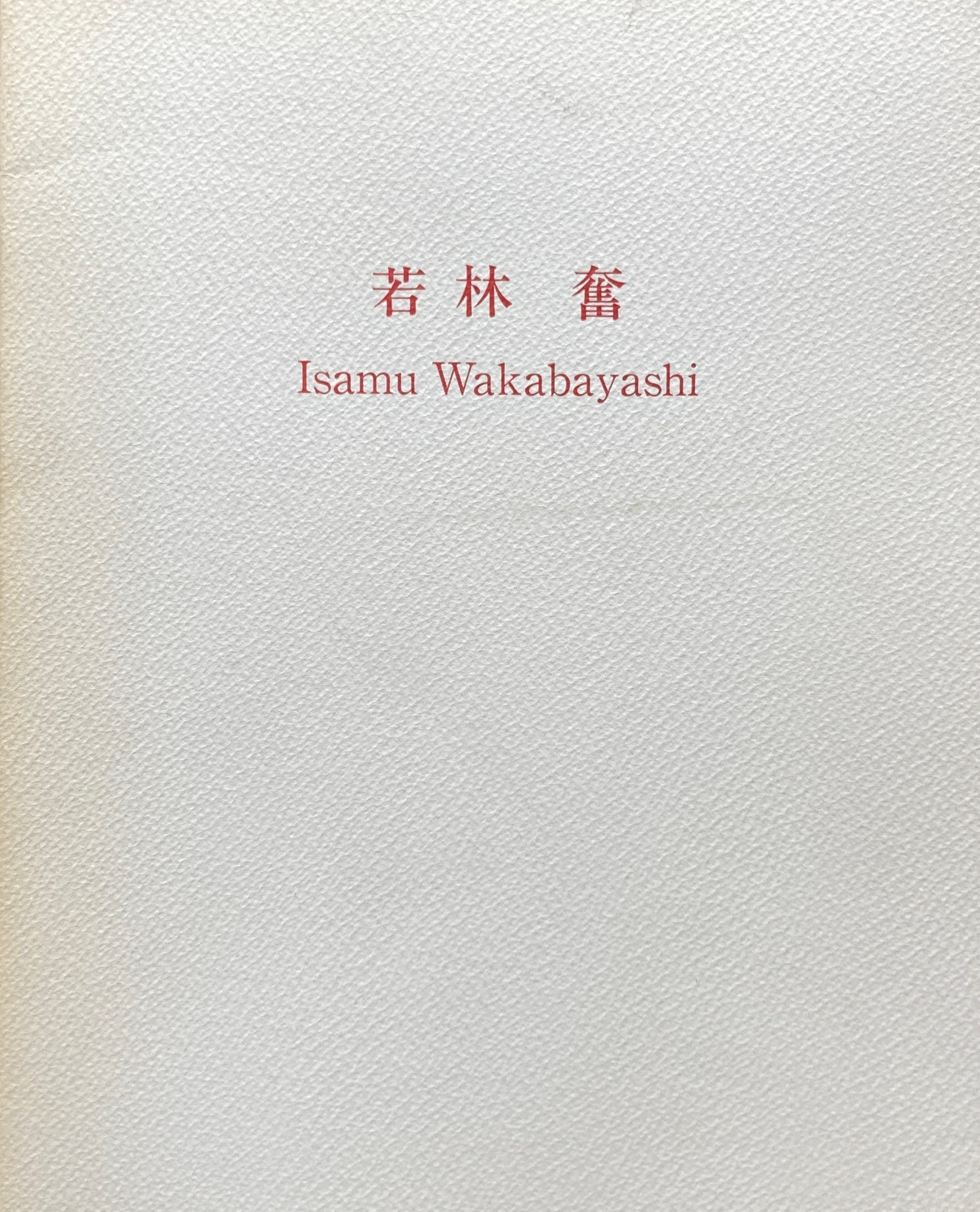 若林奮　1986　Isamu Wakabayashi　アキライケダギャラリー　