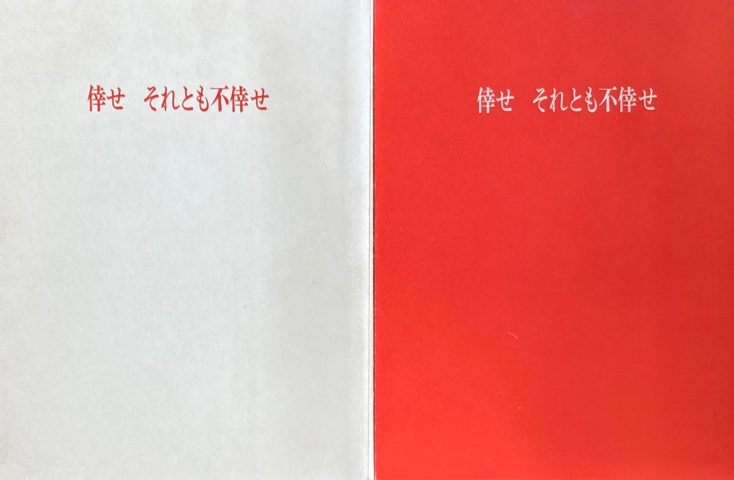 入沢康夫詩集　倖せそれとも不倖せ　1955年版復刻正・補2冊