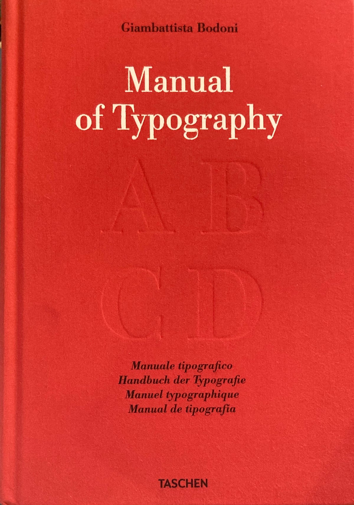 Manual of Typography  Giambattista Bodoni