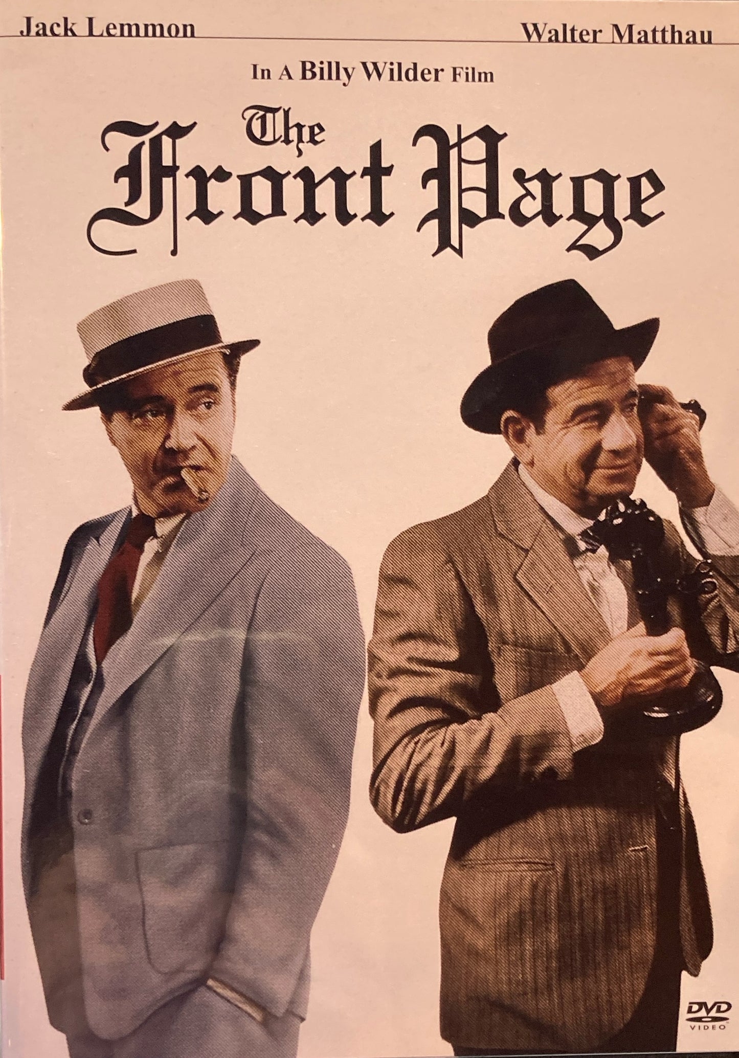 フロント・ページ　ビリー・ワイルダー　DVD
