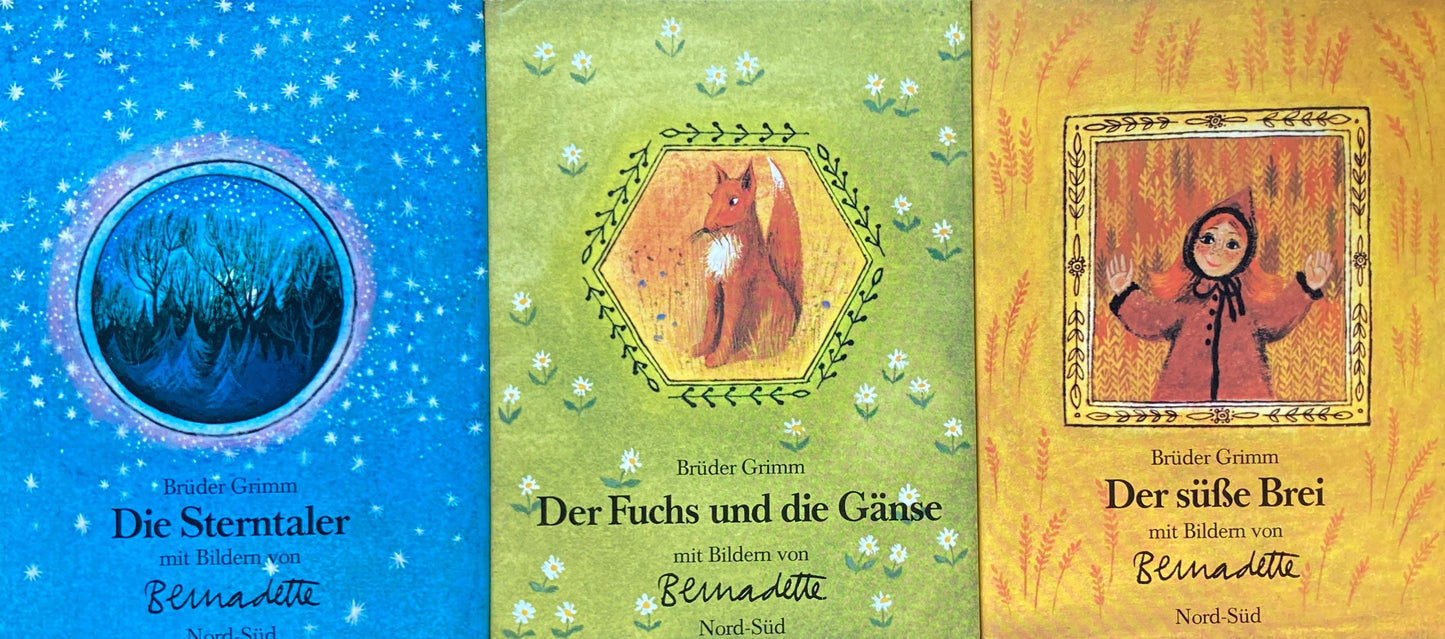 Grimm Maerchen　Die Sterntaler　Der Fuchs und die Gänse　Der süße Brei　Bernadette Watts　バーナデット・ワッツ