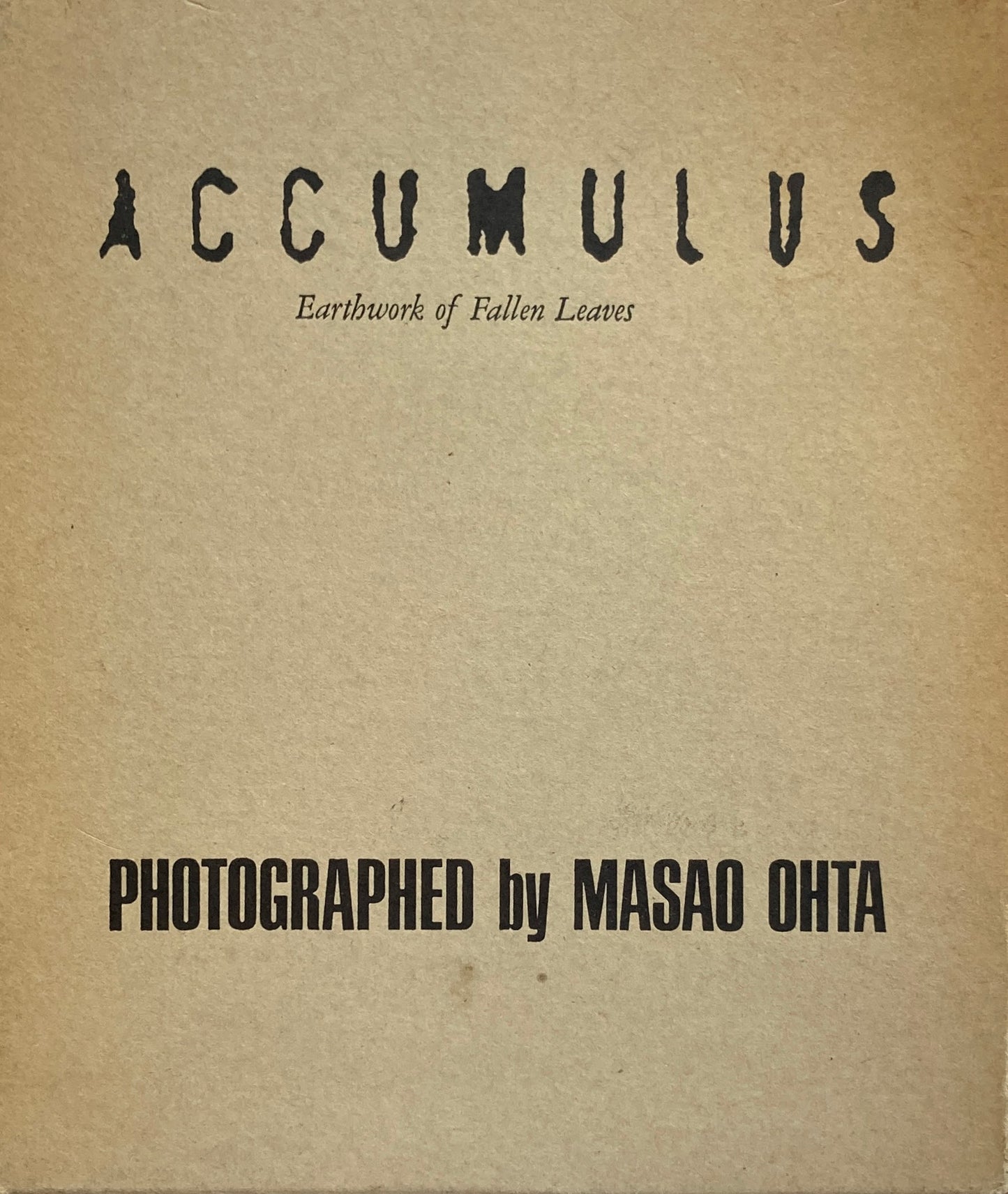 ACCUMULUS　オオタ・マサオ写真集　