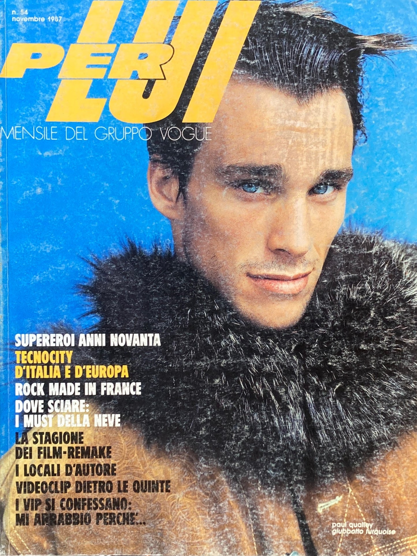 PER LUI　MENSILE DEL GRUPPO VOGUE n.54 1987 nobembre