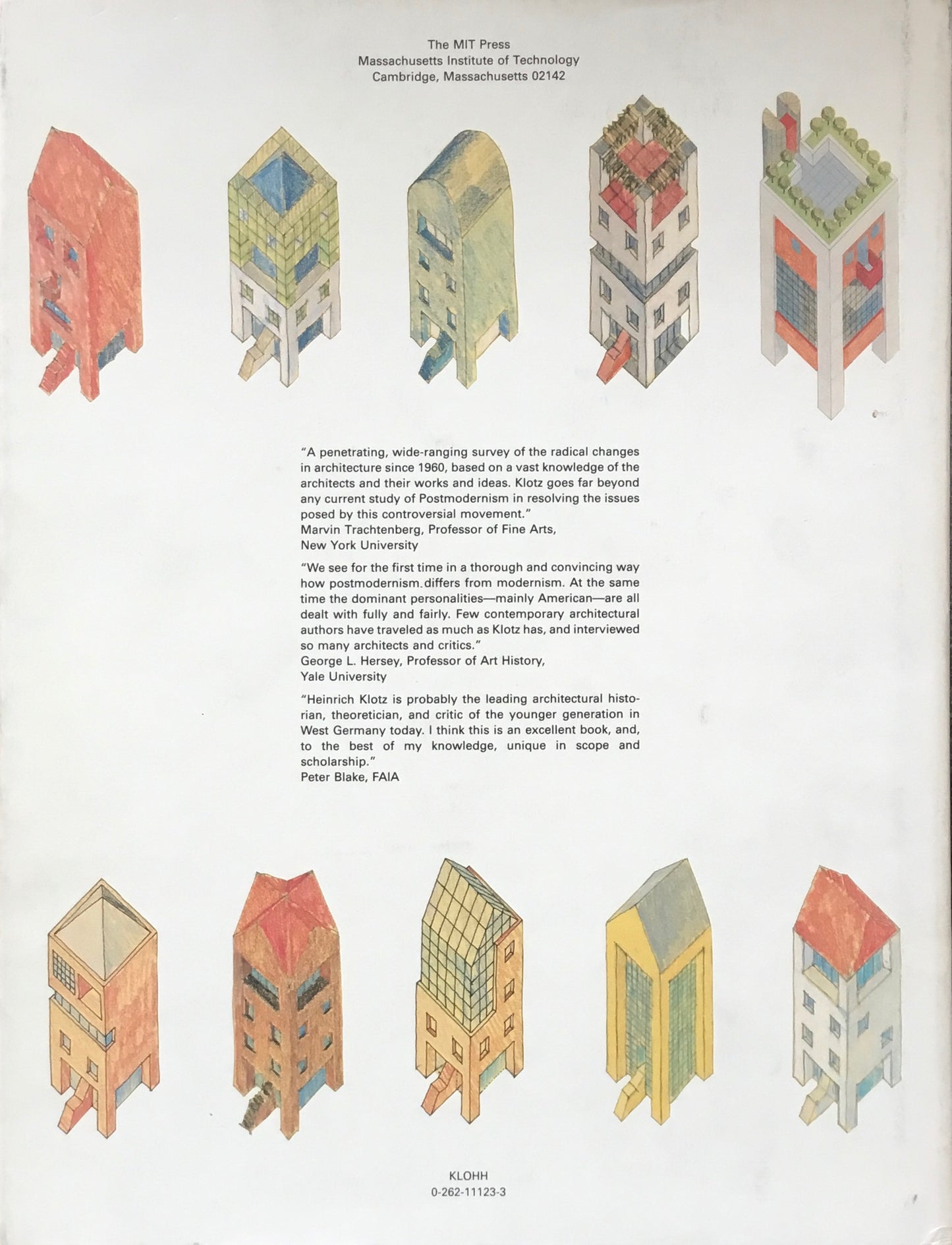 The History of Postmodern Architecture  Henrich Klotz