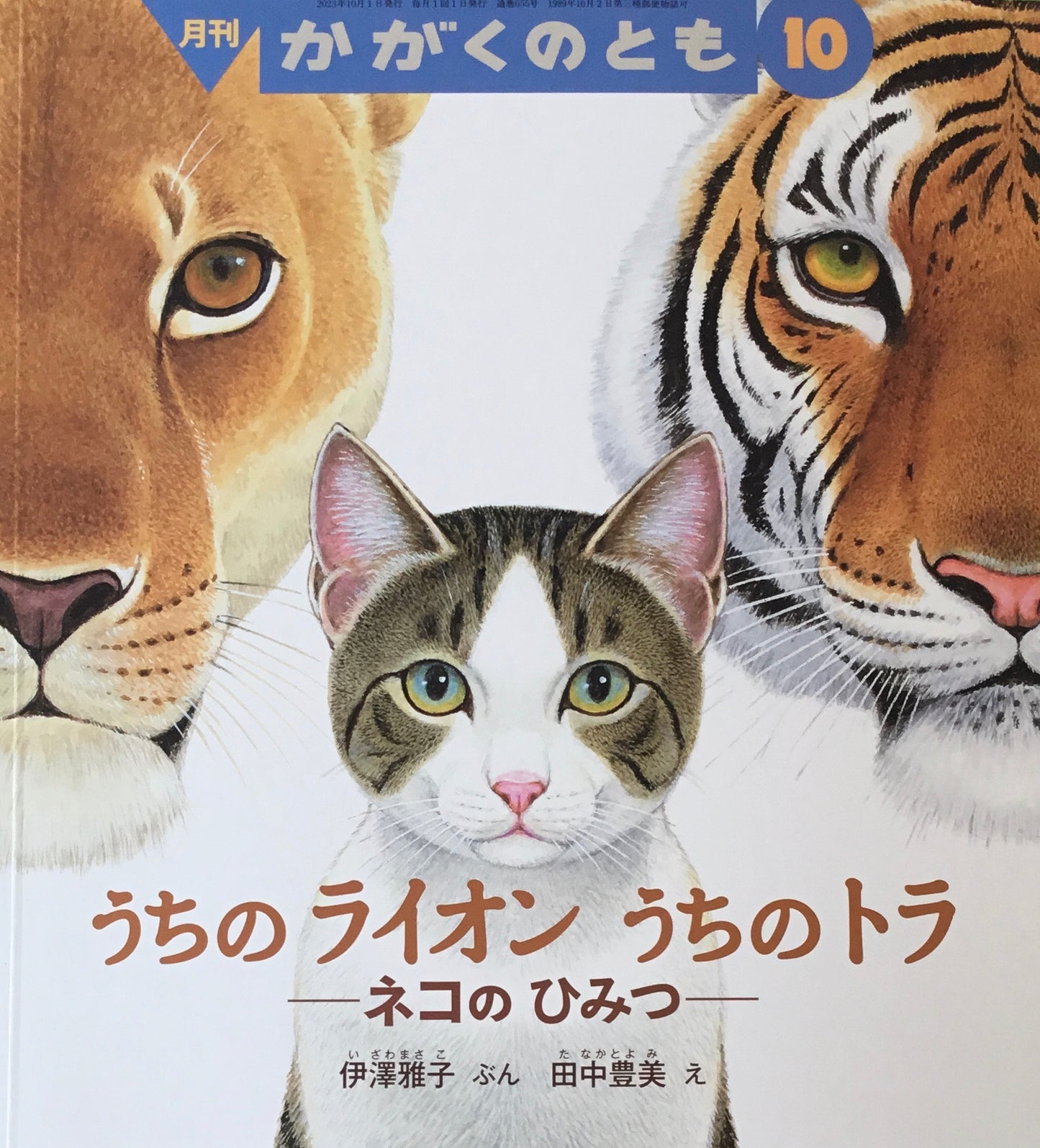 うちのライオンうちのトラ　ネコのひみつ　かがくのとも655号