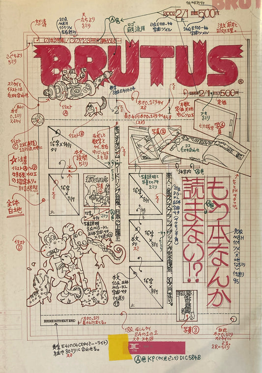 BRUTUS 494　ブルータス 2002年2/1号　もう本なんか読まない⁉︎