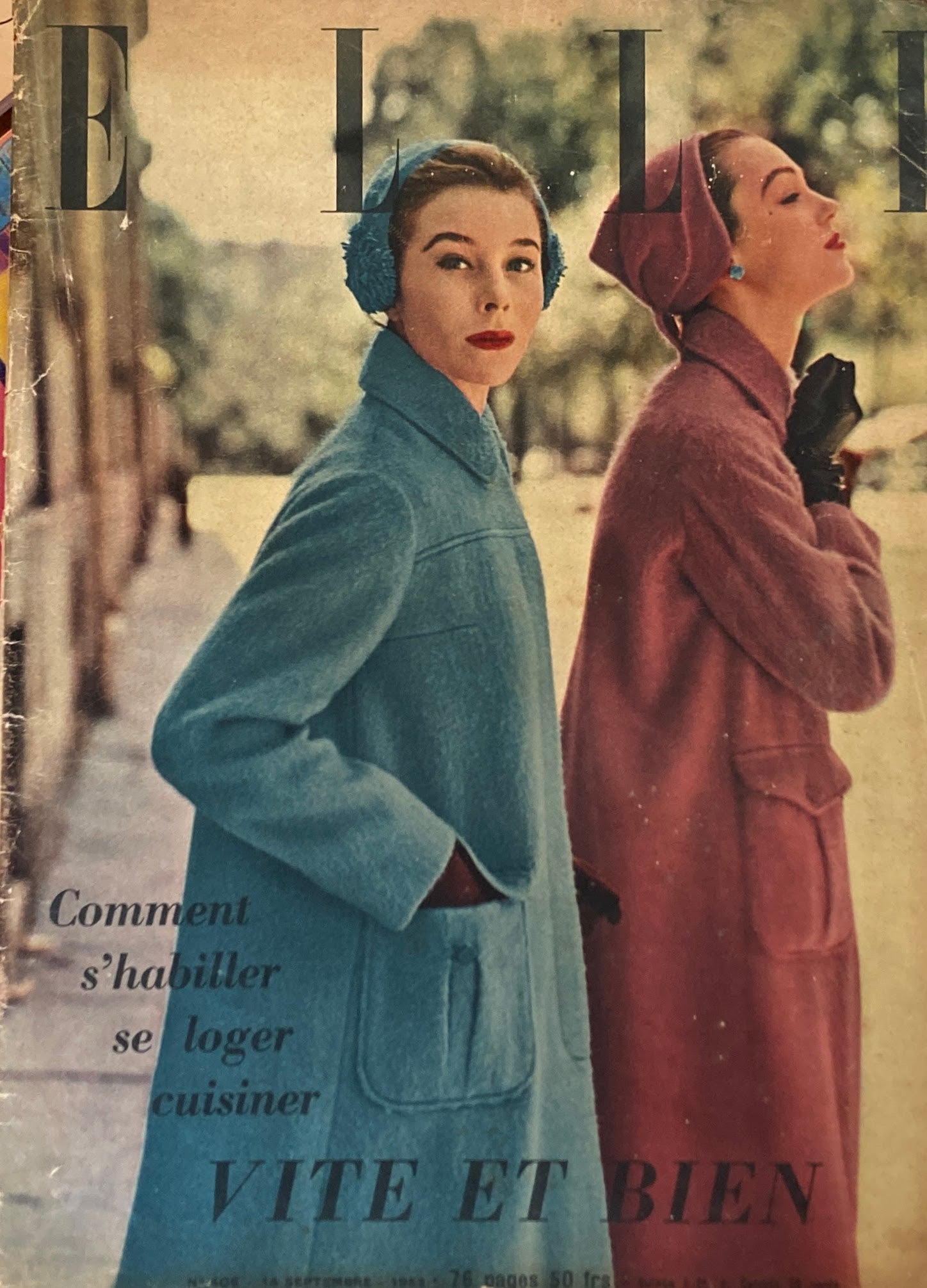 ELLE No.406-14 SEPTEMBRE 1953 France – smokebooks shop