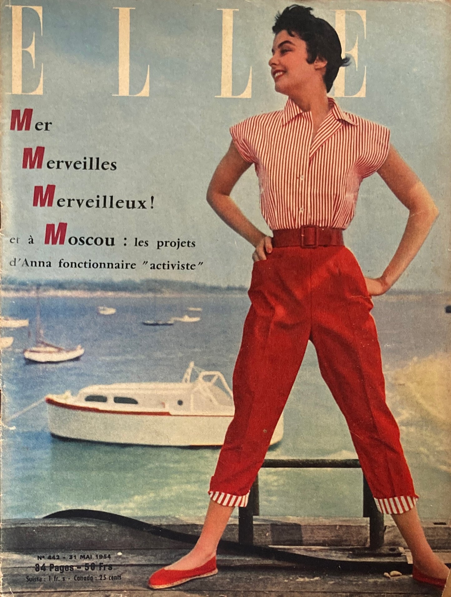 ELLE　No.442-31　MAI　1954　France　