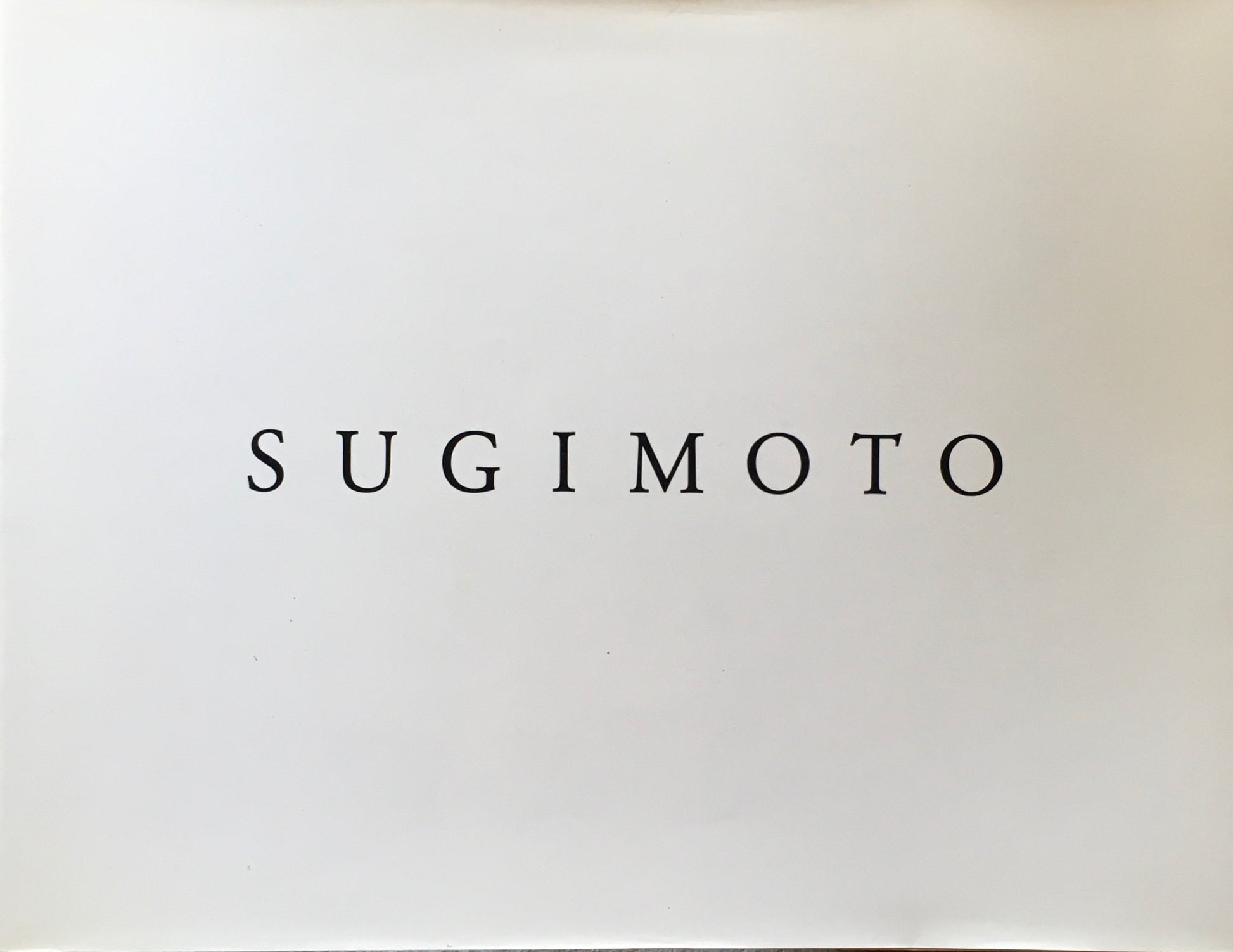 SUGIMOTO　杉本博司　署名入