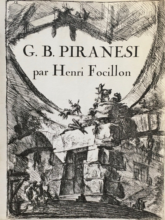 G.B.Piranesi　 Giovanni-Battista Piranesi　ジョヴァンニ・バッティスタ・ピラネージ