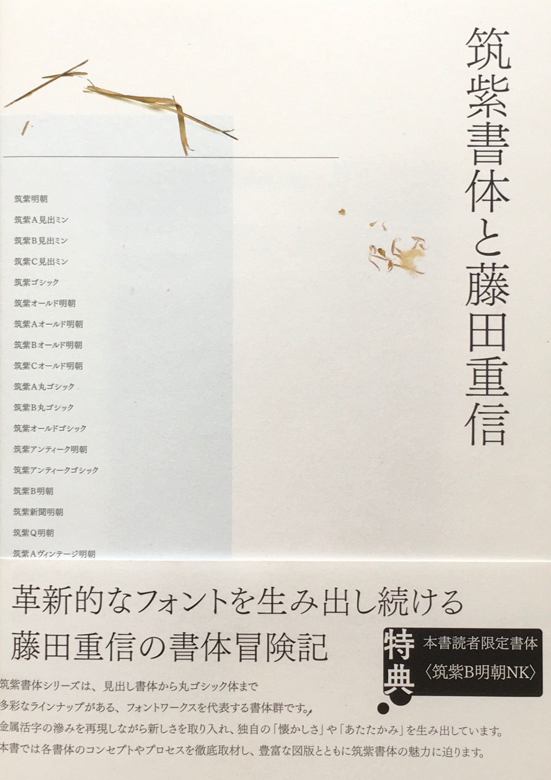 筑紫書体と藤田重信