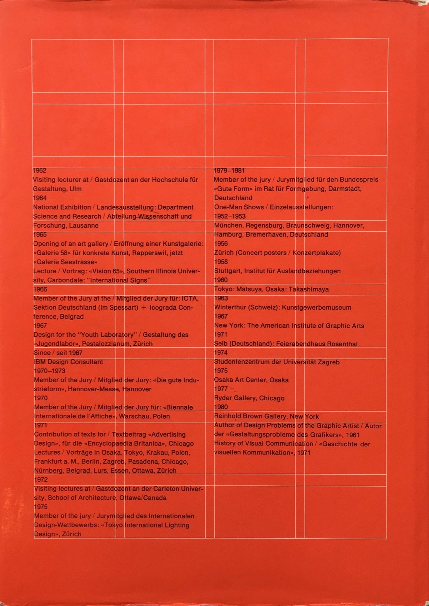 Grid systems in graphic design　Raster systeme　Josef Muller-Brockmann