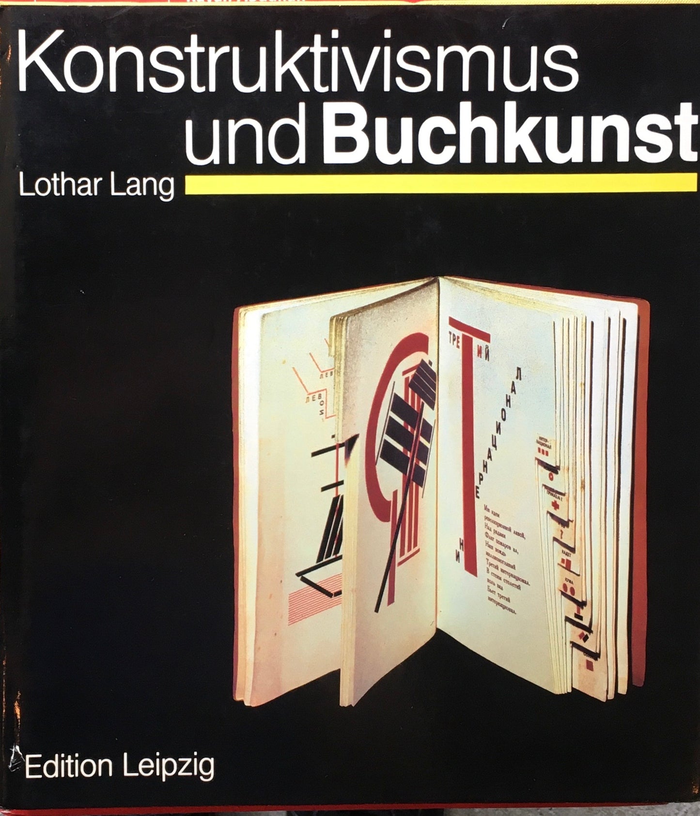 Konstruktivismus und Buchkunst　Lothar Lang　構成主義と本の美術