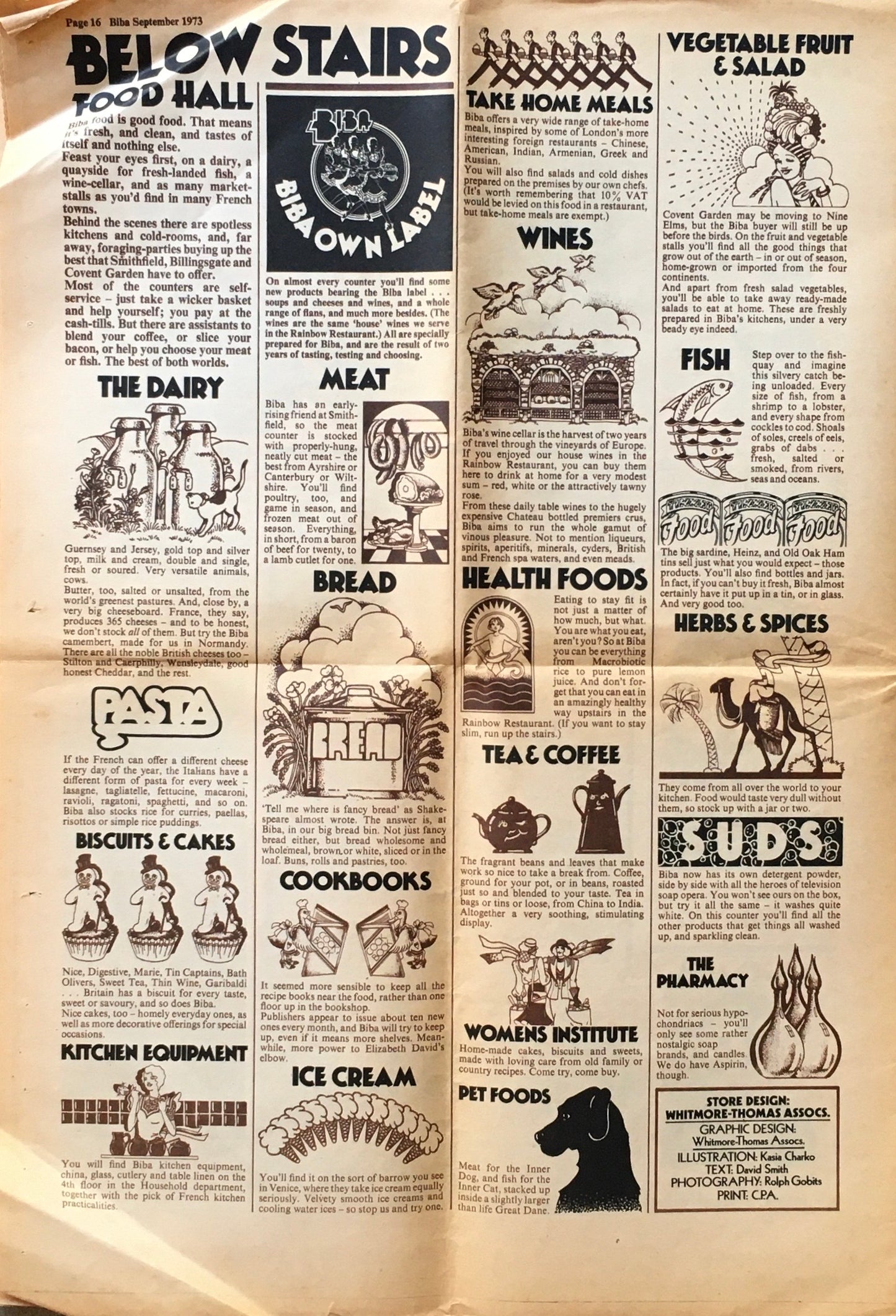 BIBA　WELCOME TO THE NEW BIBA　1973