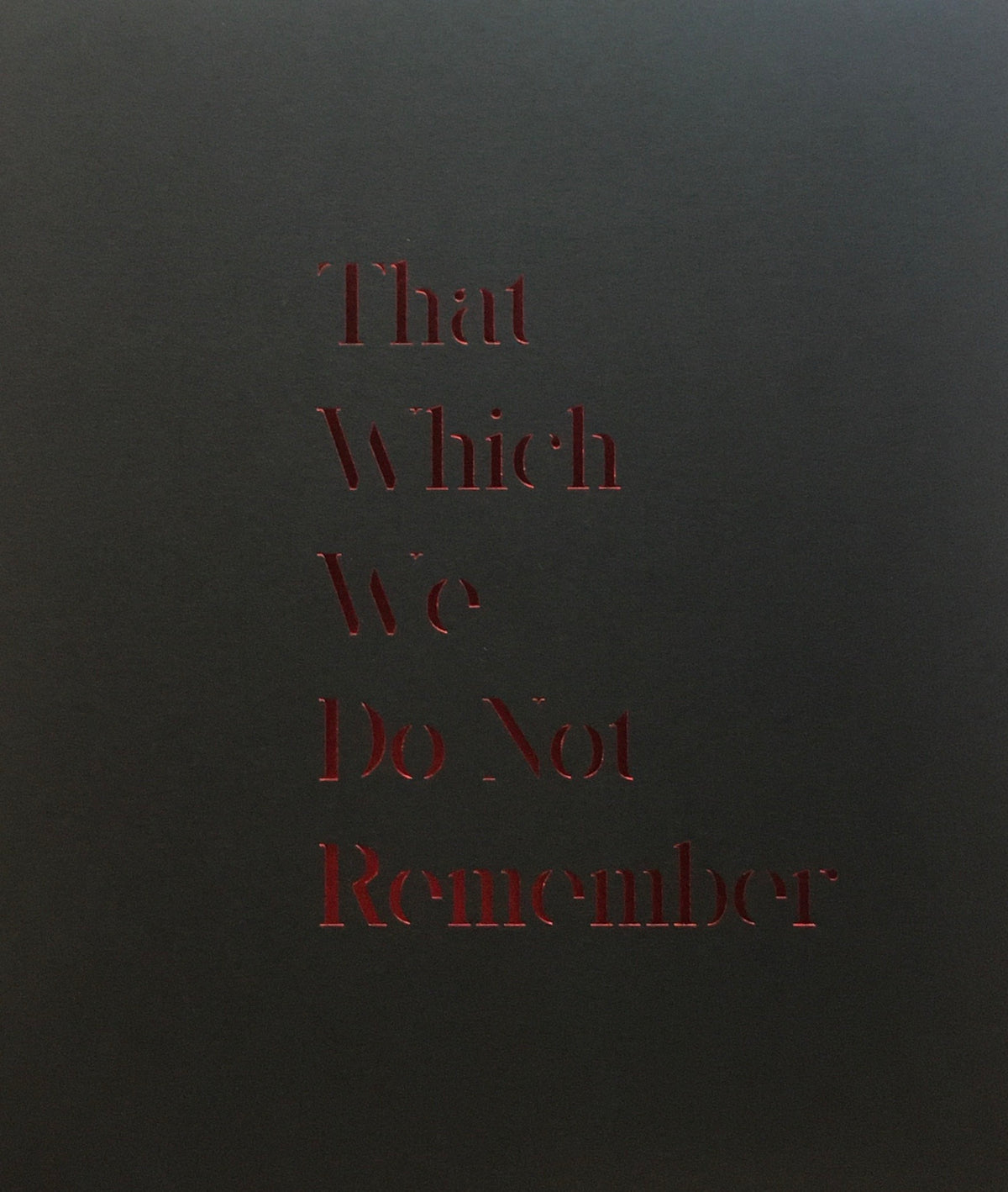 That Which We Do Not Remember　William Kentridge　ウィリアム・ケントリッジ