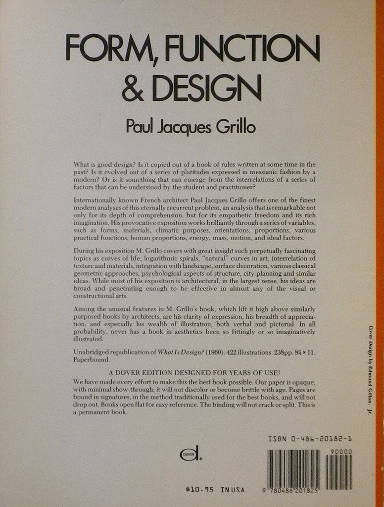 FORM FUNCTION & DESIGN Paul Jacques Grillo