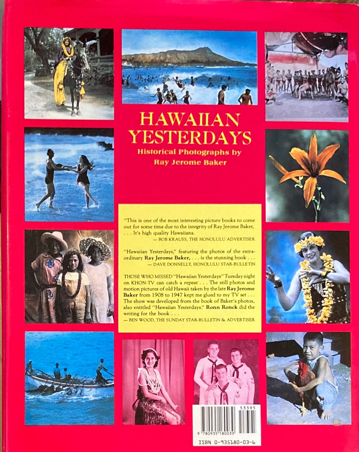 Hawaiian Yesterdays Historical Photographs by Ray Jerome Barker