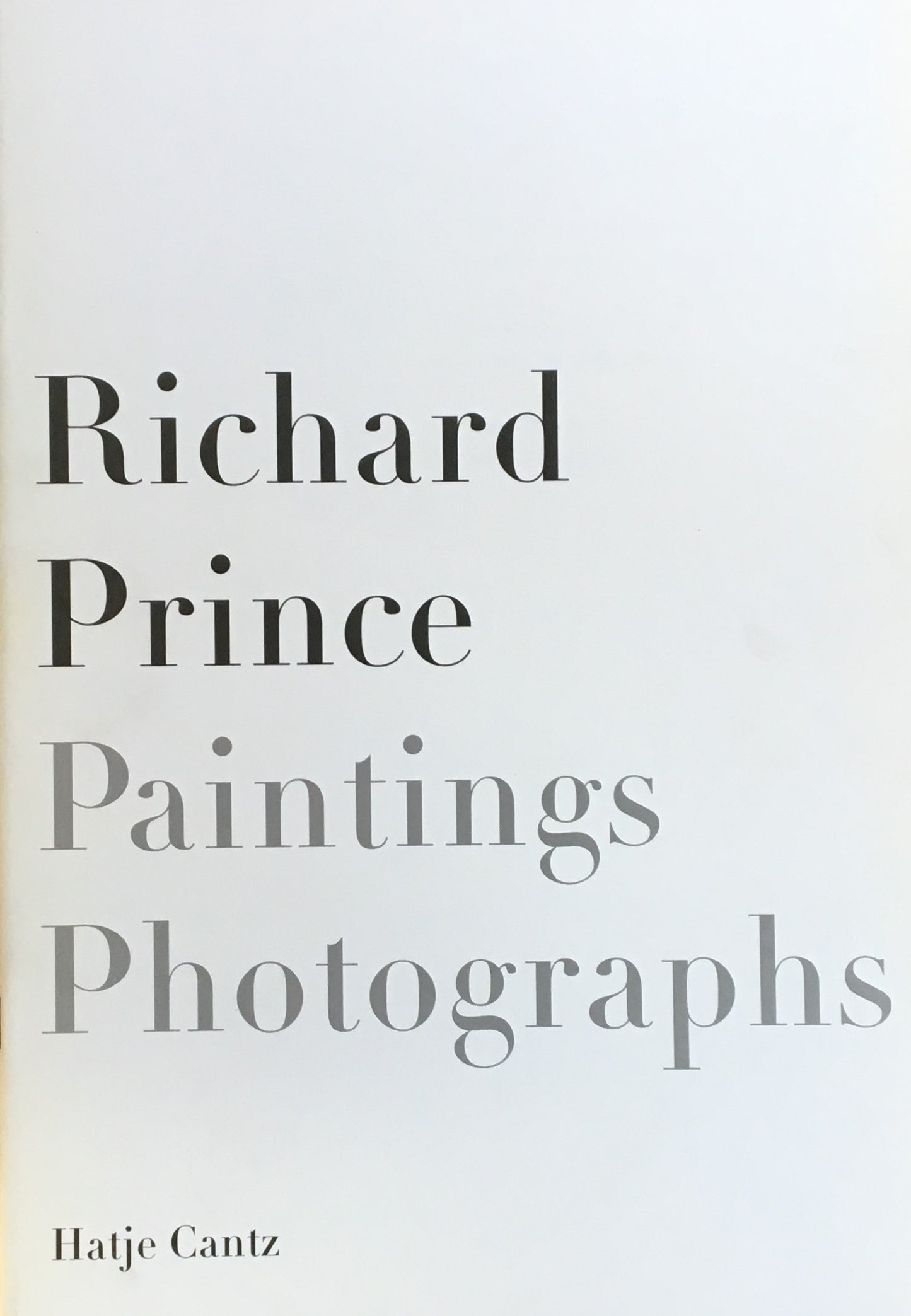 リチャード・プリンス　Richard Prince Painting Photographs