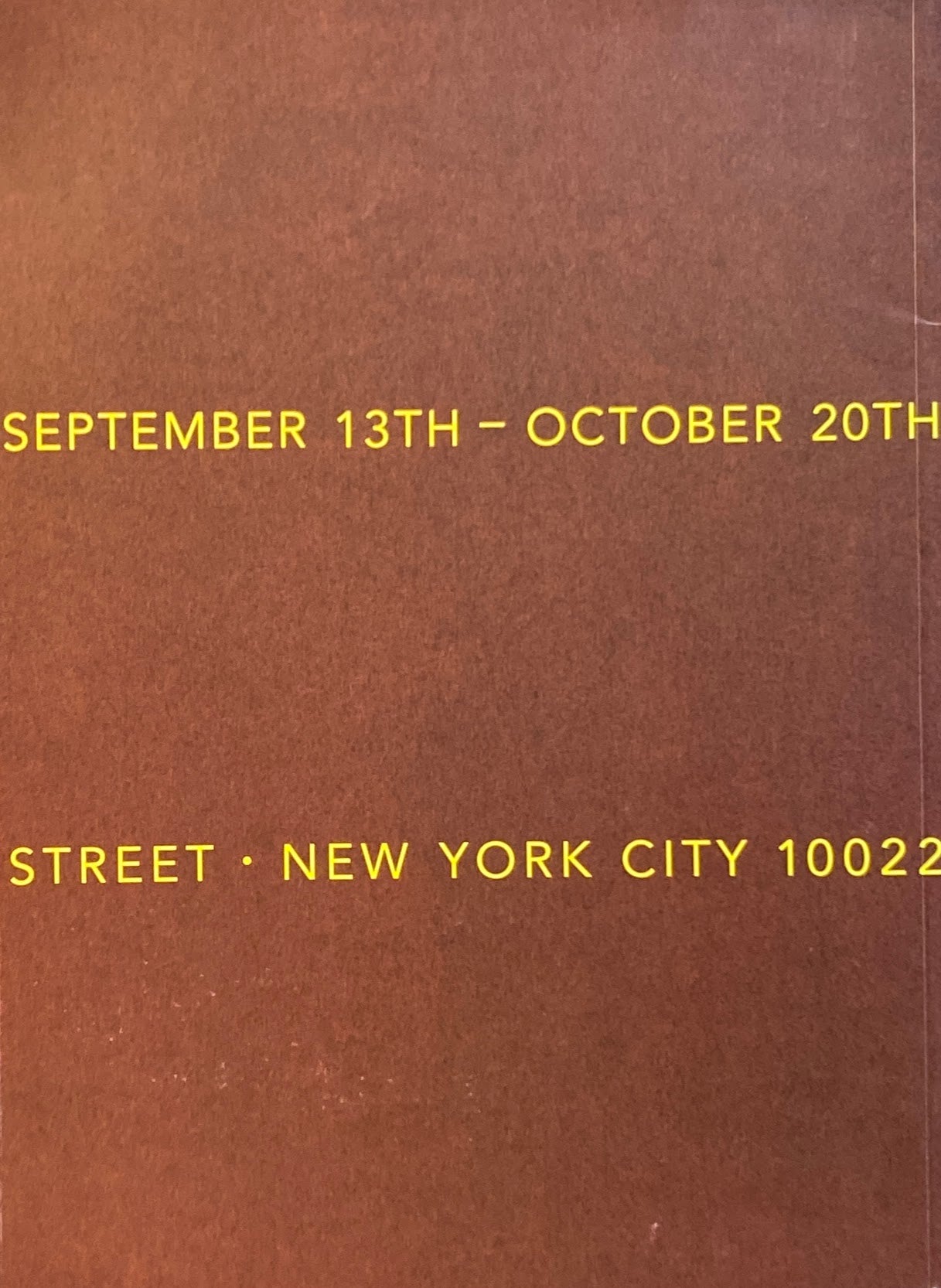 Donald Judd　Sculpture  Pace Gallery　ドナルド・ジャッド 1991