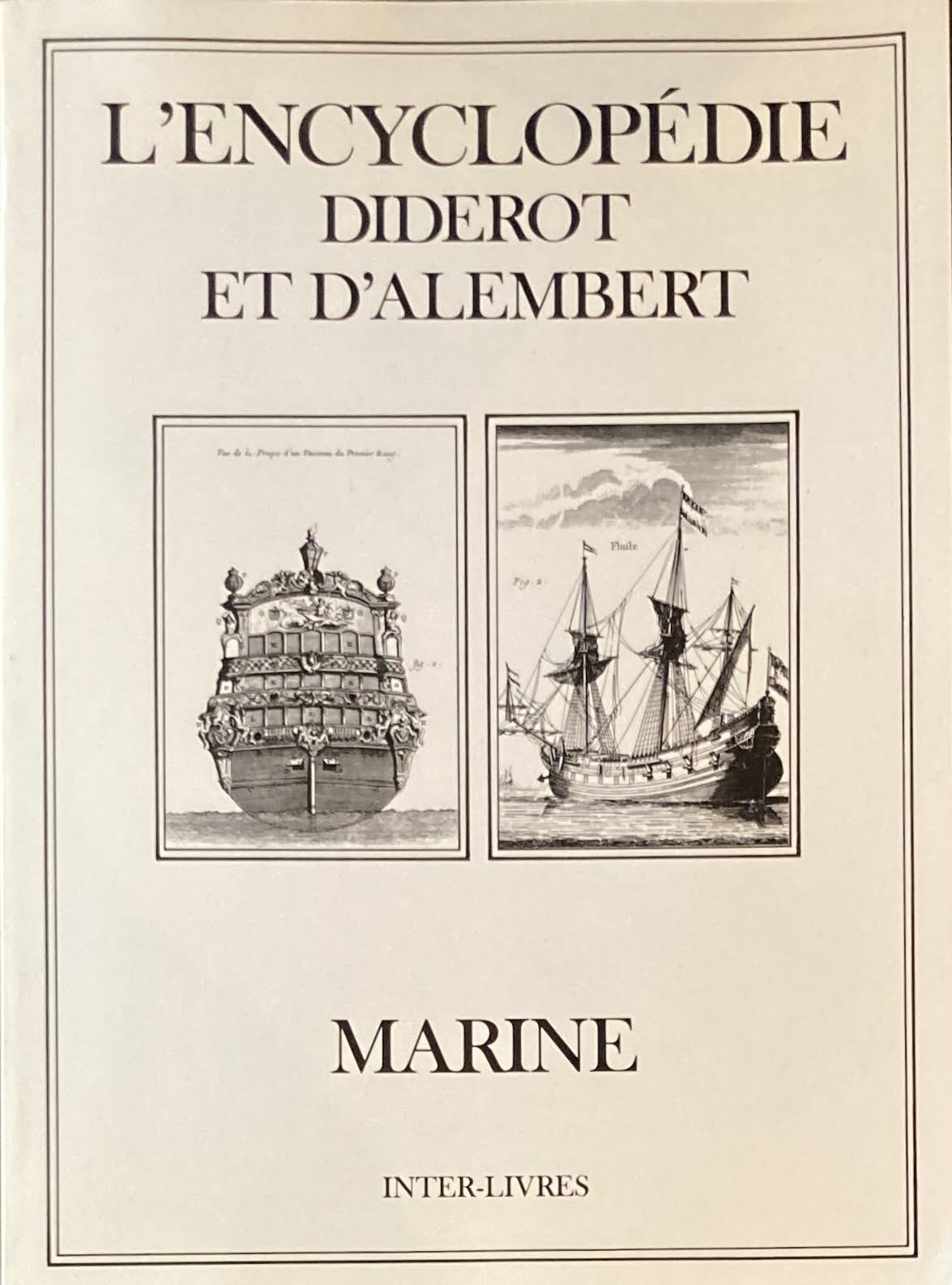 L'encyclopédie diderot et d'alembert  marine