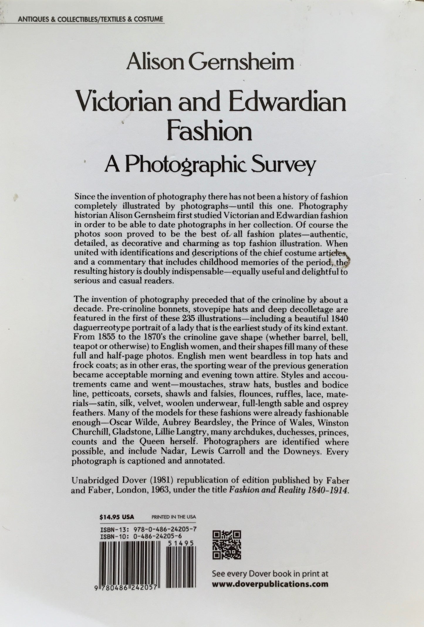 Victorian and Edwardian A Photographic Survey  Vlison Gernsheim