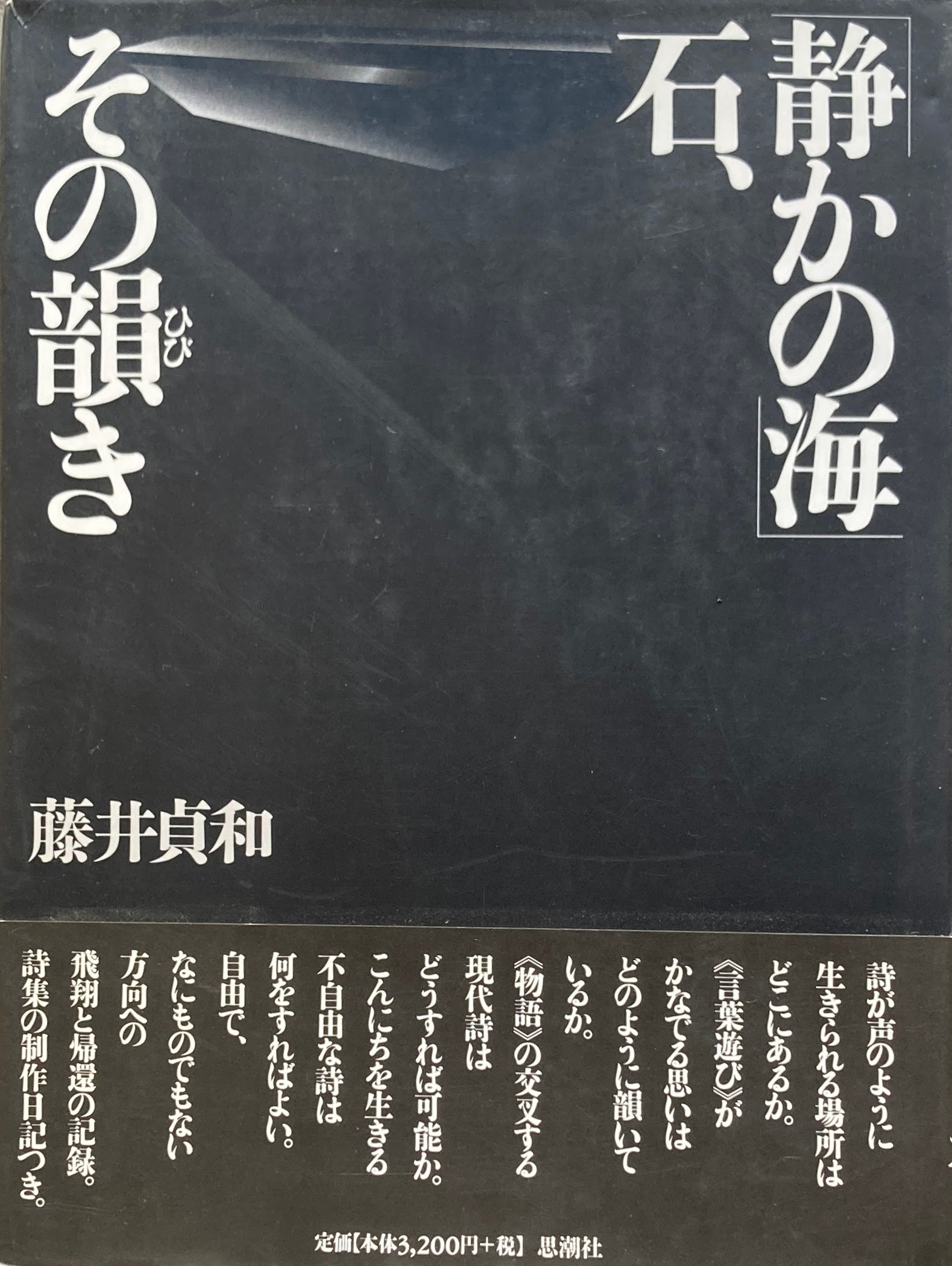 「静かの海」石、その韻き　（ひびき）　藤井貞和　