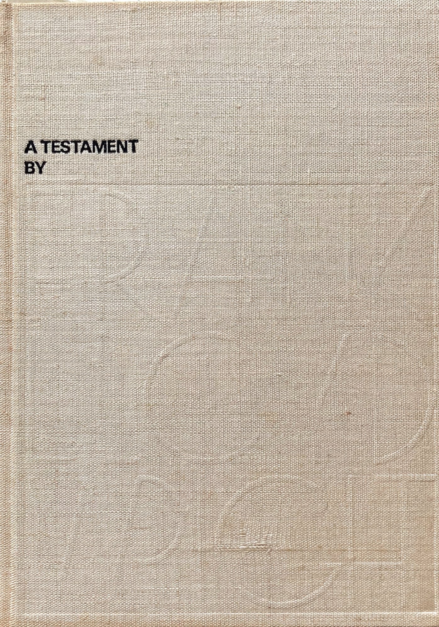 ライトの遺言　A Testament Frank Lloyd Wright　