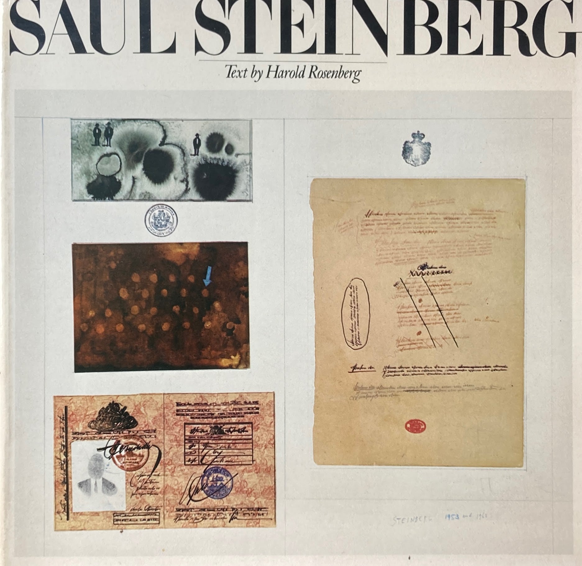 SAUL STEINBERG　Harold Rosenberg 　ソール・スタインバーグ