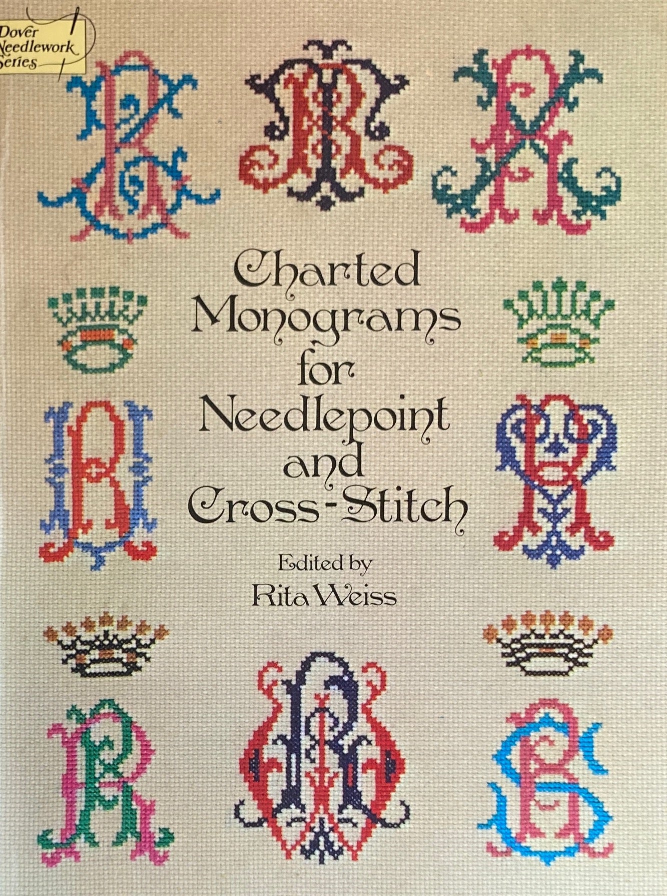 Charted Monograms for Needlepoint and Cross-Stitch　Dover