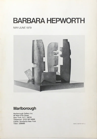 Hepworth　Carvings and Bronzes Marlborough New York　1979　バーバラ・ヘップワース